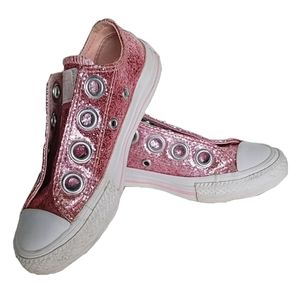 Converse Pink Glitter Shoes